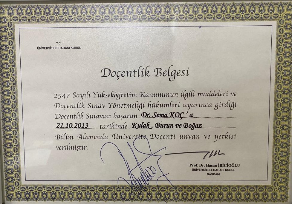 Doç. Dr. Sema Koç hangi hastanede/klinikte çalışıyor, iletişim bilgileri nedir?